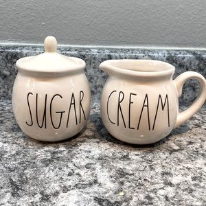 Rae Dunn sugar and cream containers